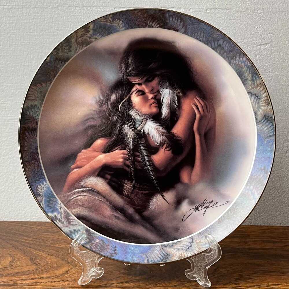 Lee Bogle The Lovers Plate #1 in Soul Mates Collection Native American 1995
